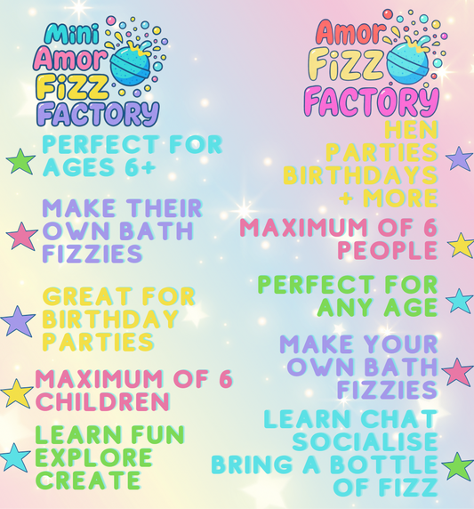 Mini Amor Fizzy Factory & Amor Fizz Factory Party